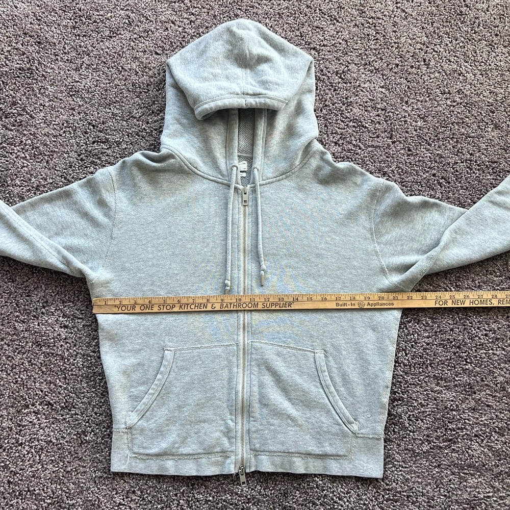 rag & bone Light Gray Zip Front Hoodie - Picture 8 of 9